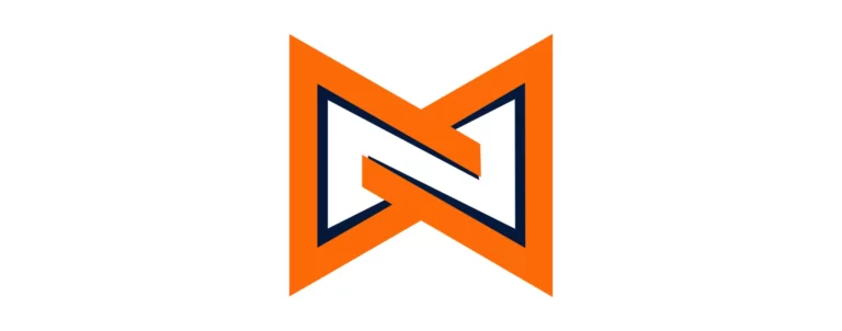 MezaWeb Logo Mark with Orange and Blue
