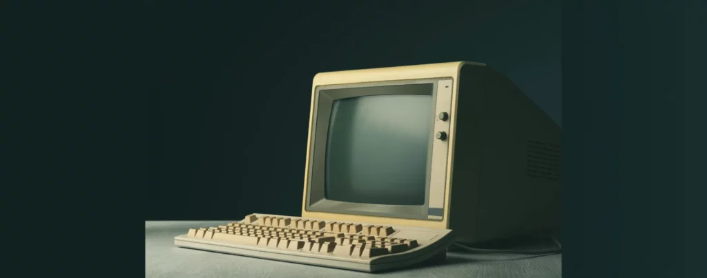 An Image of an Old Desktop Computer